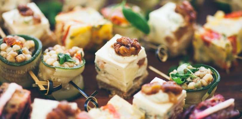 Buffet réalisé par le traiteur de mariage