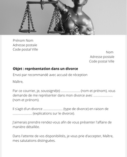 Lettre pour divorcer d'un mariage français à l'étranger