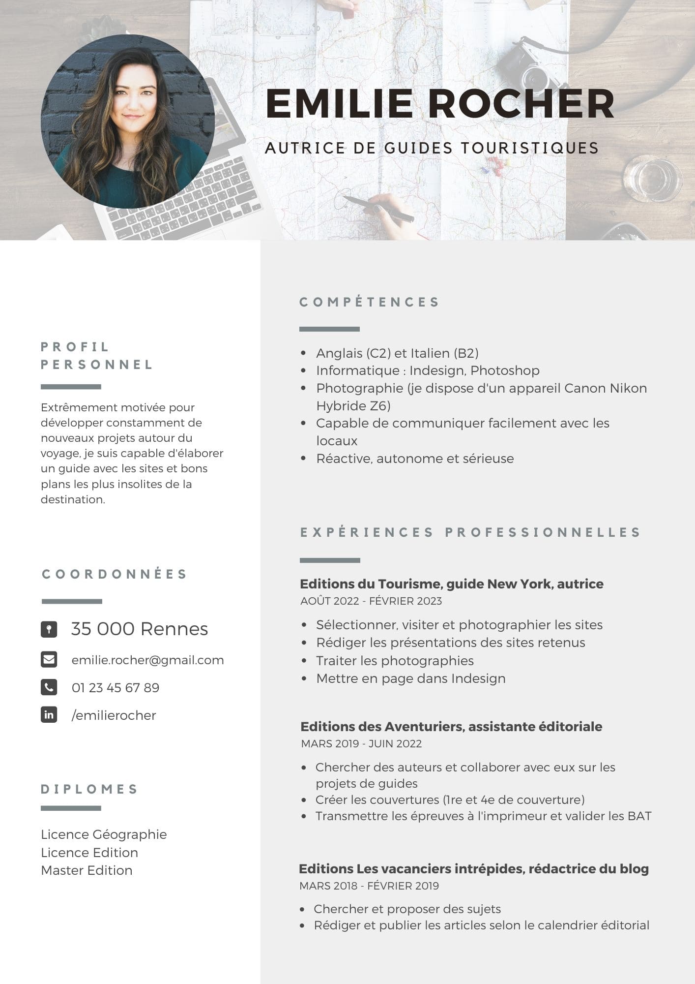 CV de Emilie Rocher