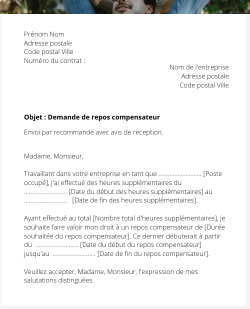 Le repos compensateur